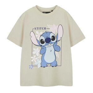 Lilo & Stitch Girls Stitch Short-Sleeved T-Shirt / Oatmeal